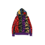 A BATHING APE BAPE MIX CAMO CRAZY SHARK FULL ZIP HOODIE
