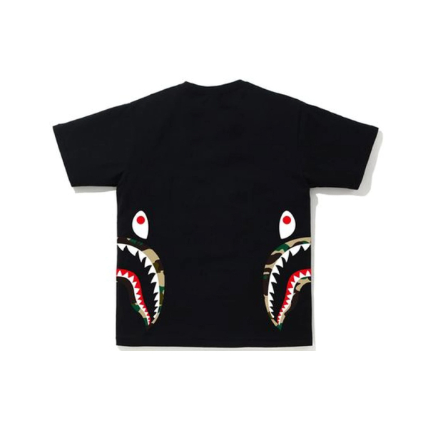 A BATHING APE Camo Side Shark Tee T