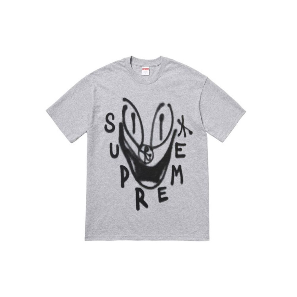 Supreme FW18 Smile Tee Heather Grey T