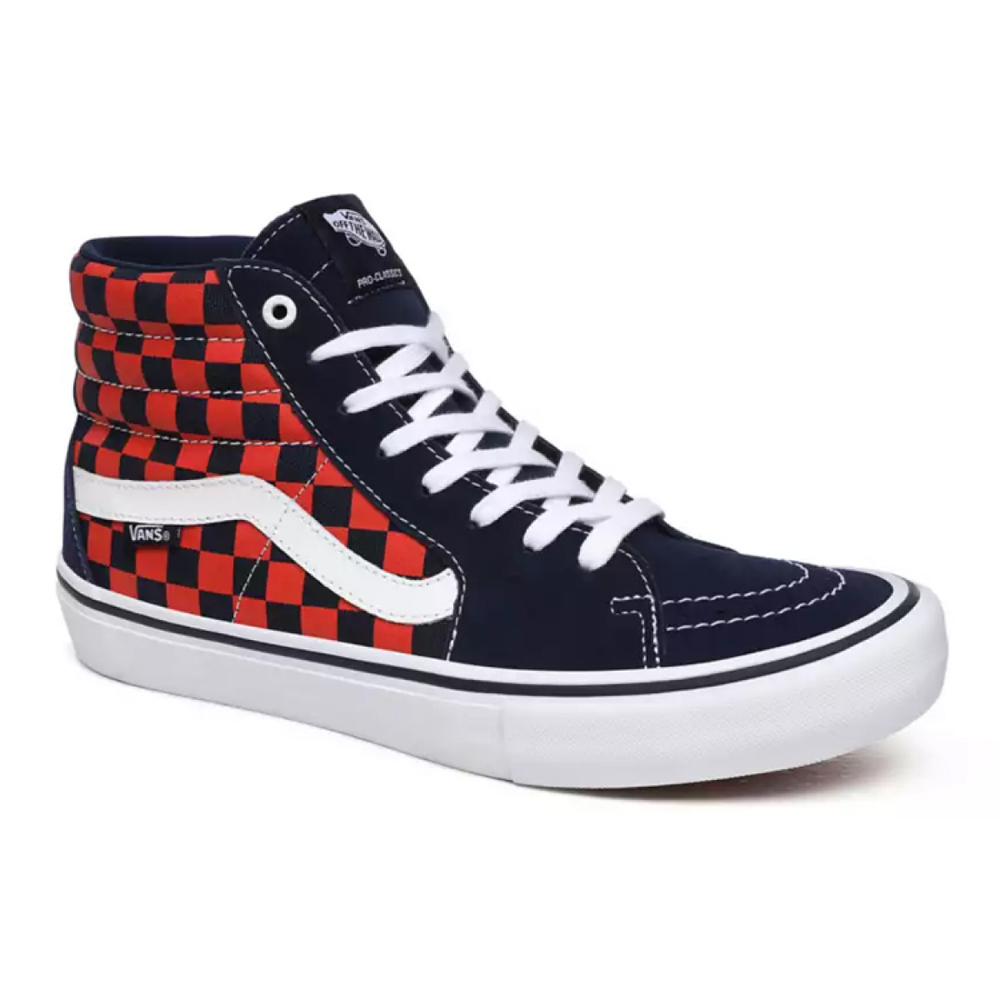 Vans SK8 Pro "Checkerboard Navy Orange"