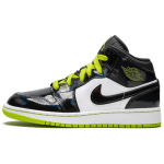 Jordan Air Jordan 1 Mid Black Cyber Mystic Green