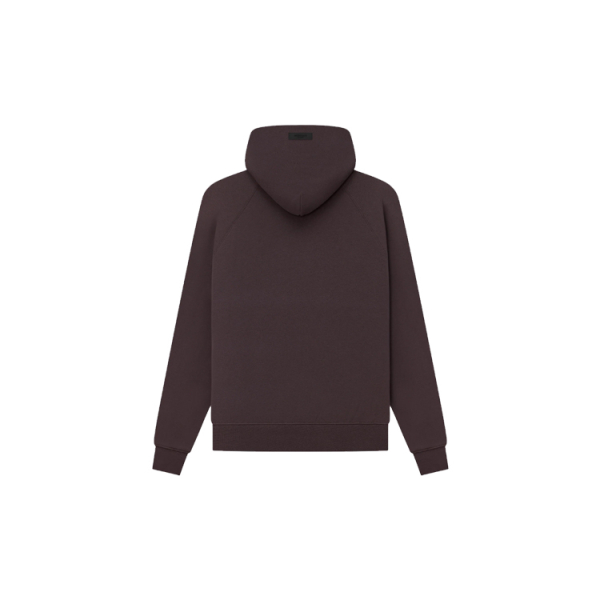 Fear of God Essentials SS23 Essentials Hoodie Plum Logo