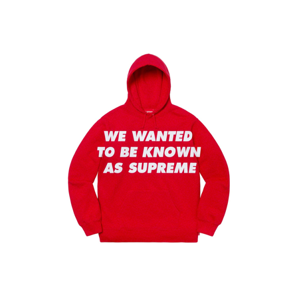 Supreme SS20 Week 1 Known As Hooded Sweatshirt