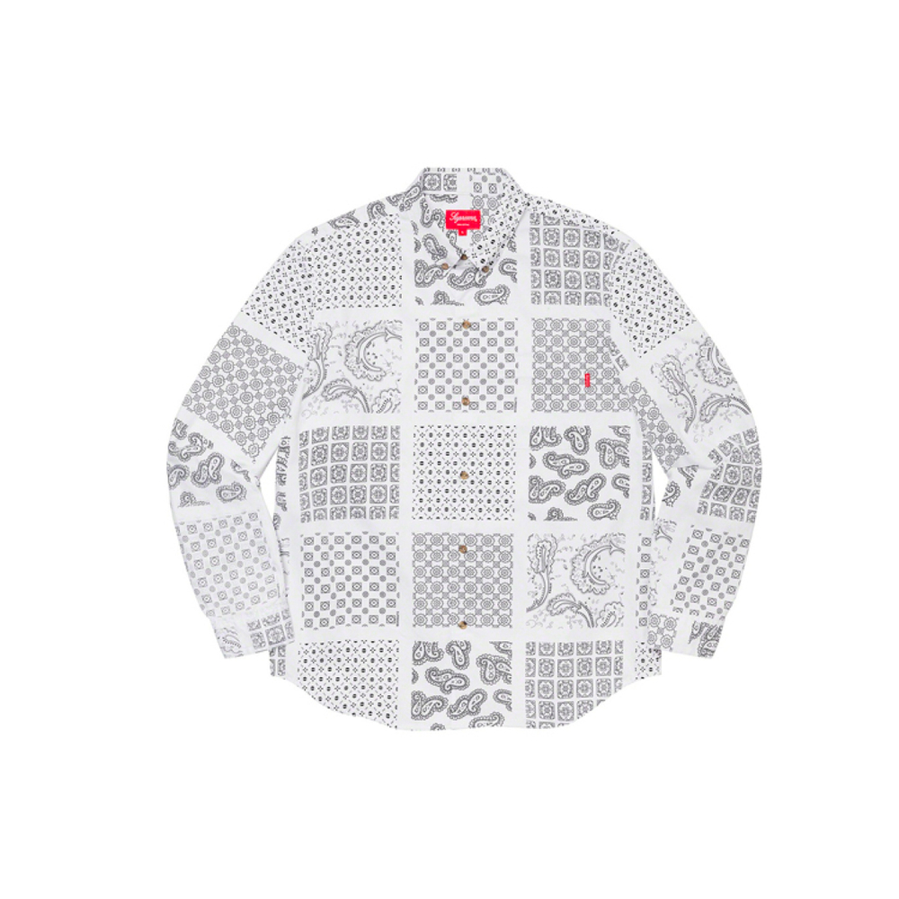 Supreme SS20 Week 13 Paisley Grid Shirt