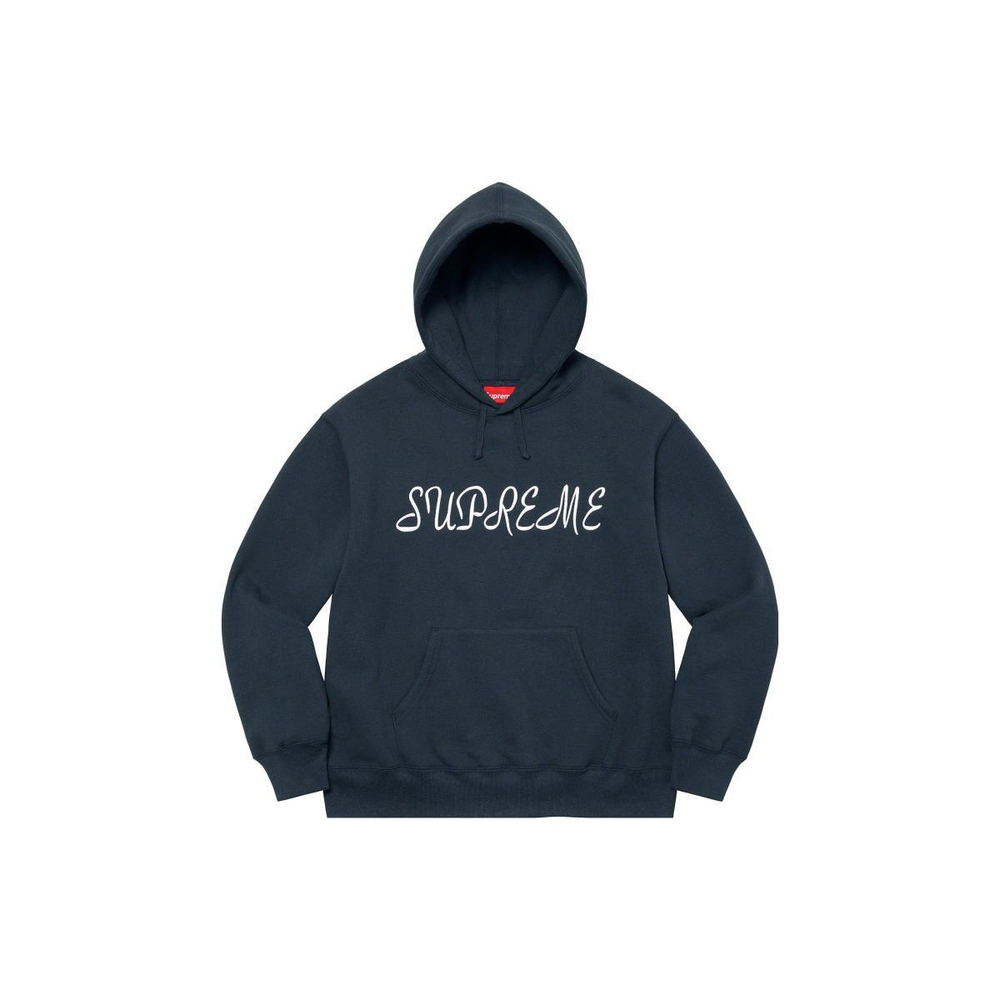 Supreme SS23 SS23 Week 1 SCRIPT HOODED SWEATSHIRT Logo