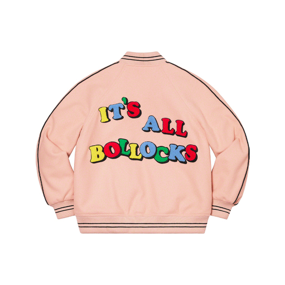 Supreme SS21 Week 11 x Jamie Reid It's All Bollocks Varsity Jacket