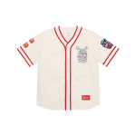 Supreme Week 10 Patches Denim Baseball Jersey V