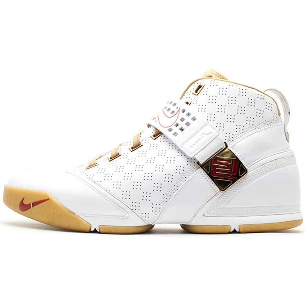 Nike Lebron 5 White Crimson Metallic Gold
