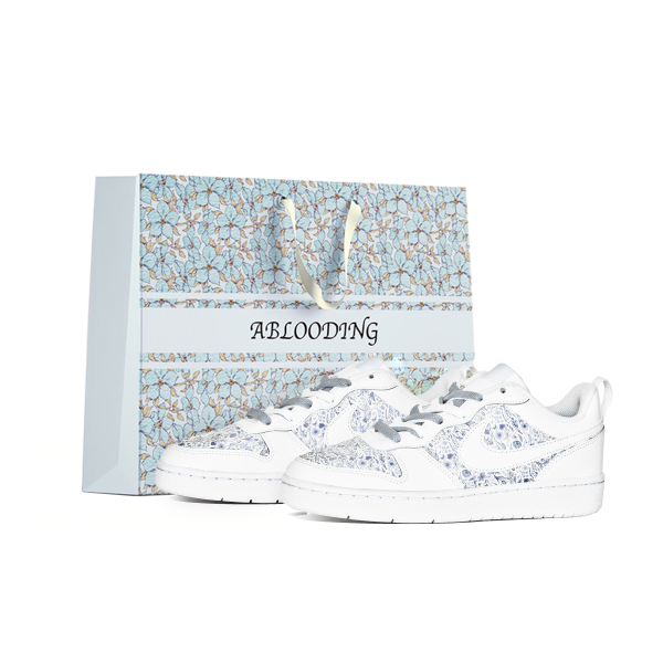 【 】 Nike Court Borough Low ABLOODING GS