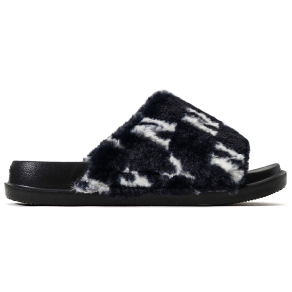MLB Slipper Chunky Mound Fur Monogram