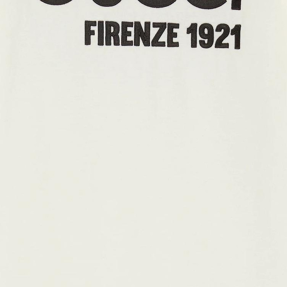 GUCCI Cotton Jersey T-Shirt With Embroidery Logo T