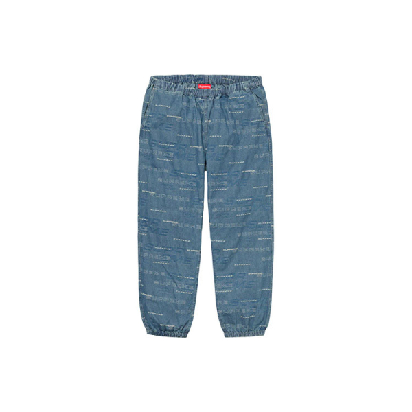 Supreme FW19 Week 3 Dimensions Logo Denim Skate Pant logo