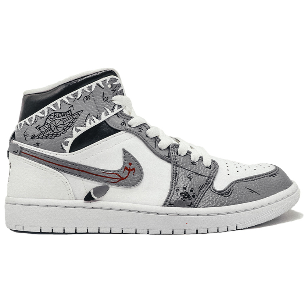 【 】 Jordan Air Jordan 1 Mid White 2020