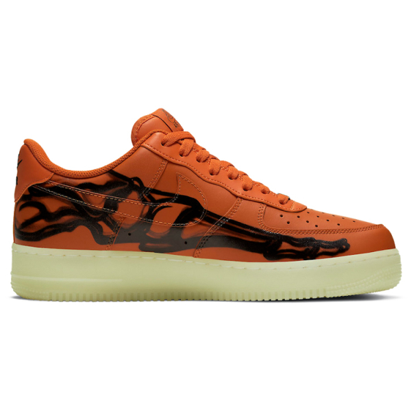 Nike Air Force 1 07 skeleton qs "orange"