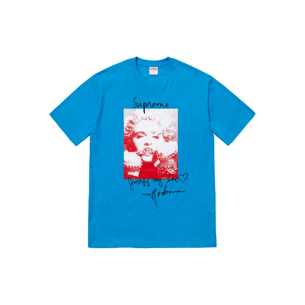 Supreme FW18 Madonna Tee Bright Blue T