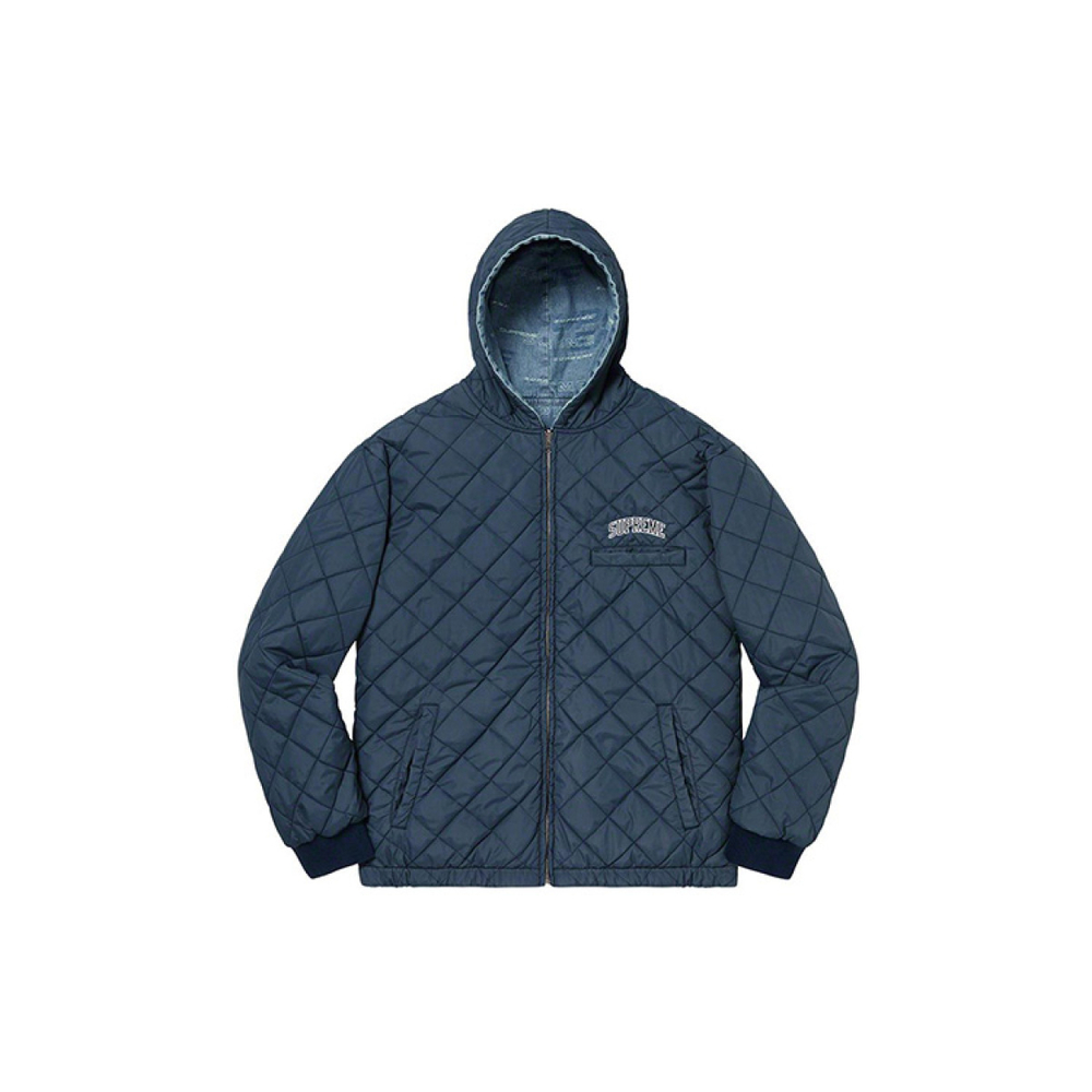 Supreme FW19 Week 9 Reversible Dimensions Logo Denim Work Jacket