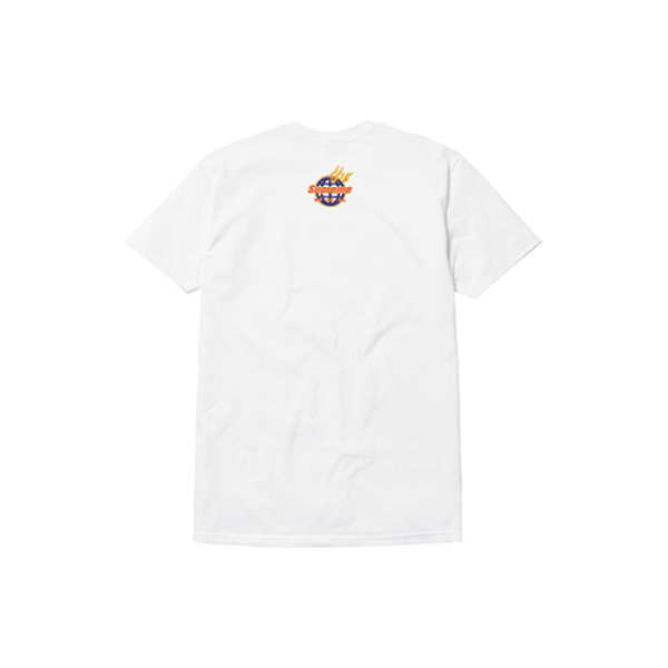 Supreme FW17 Fire Tee White LOGO T