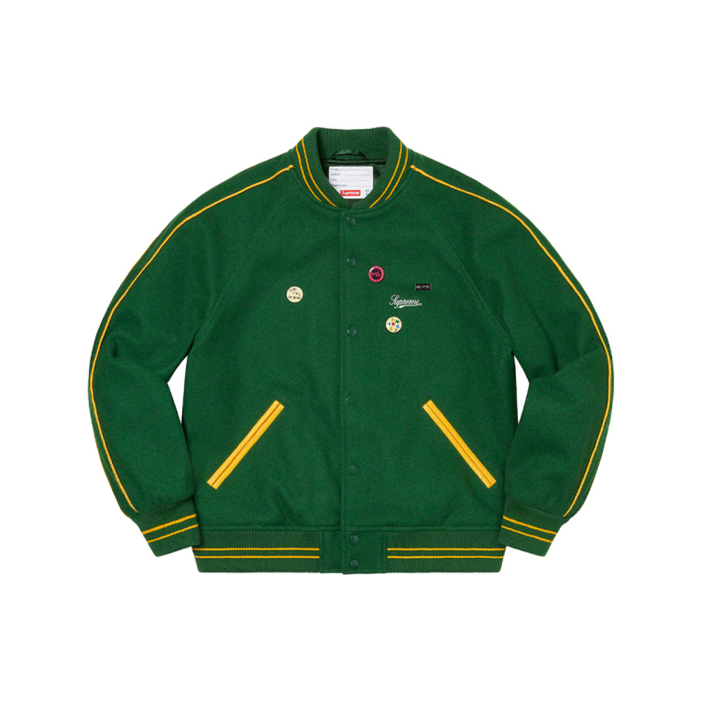 Supreme SS21 Week 11 x Jamie Reid It's All Bollocks Varsity Jacket