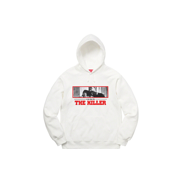 Supreme FW18 The Killer Hooded Sweatshirt White