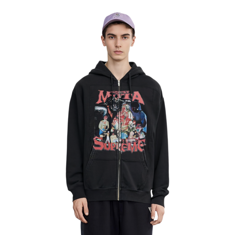 Supreme FW23 WEEK17 MUTA ZIP UP HOODED SWEATSHIRT