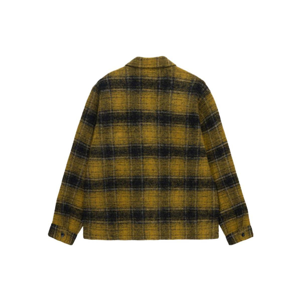 Stussy FW23 WOOL PLAID ZIP SHIRT