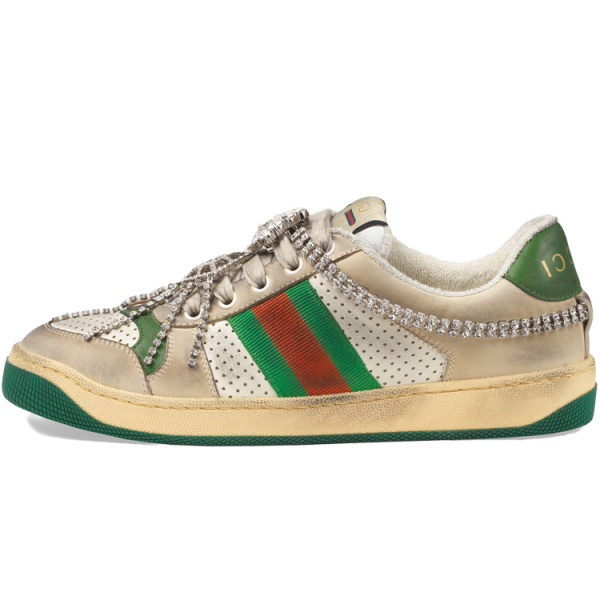 GUCCI Screener Sneaker With Crystals GG