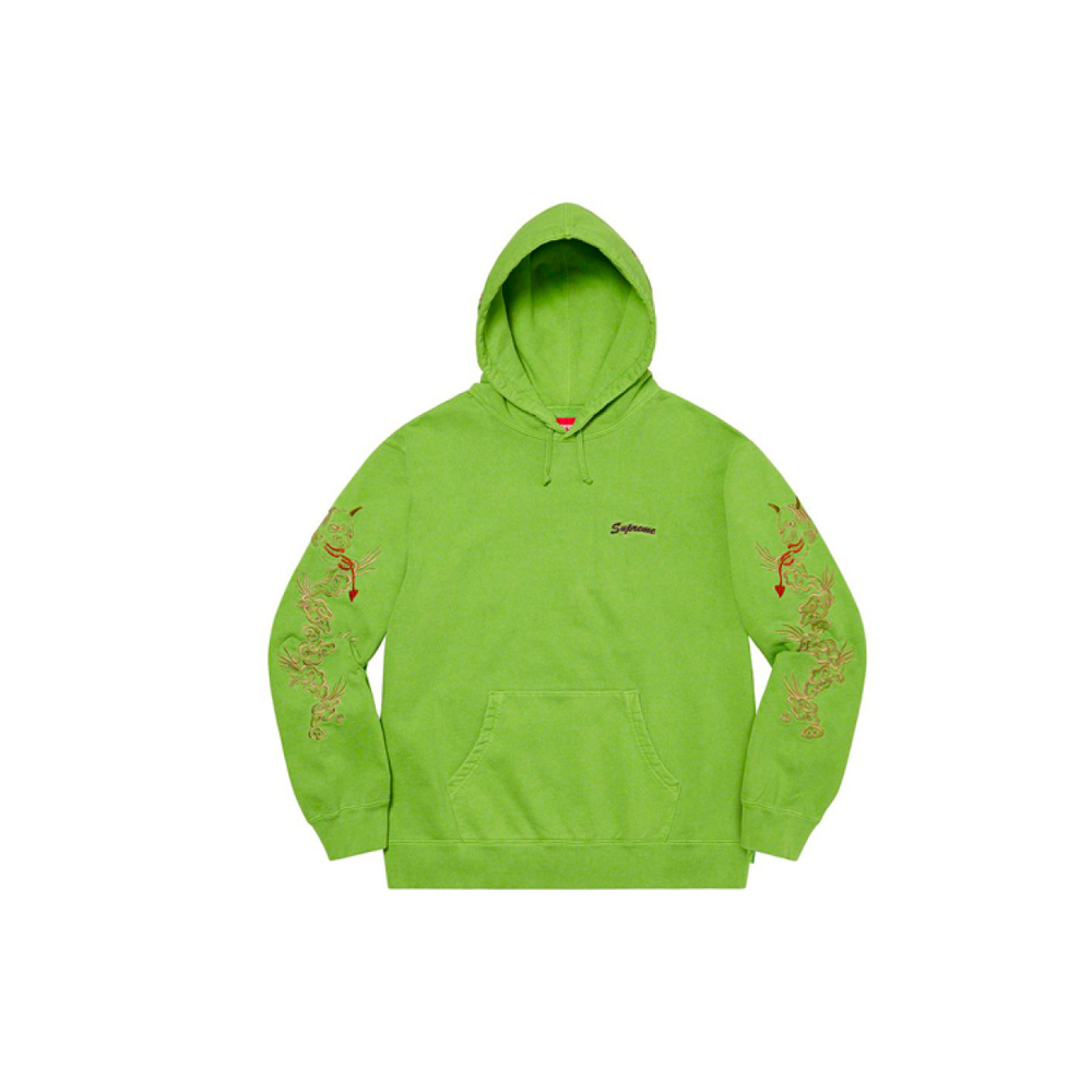Supreme SS20 Week 14 Dragon Overdyed Hooded Sweatshirt