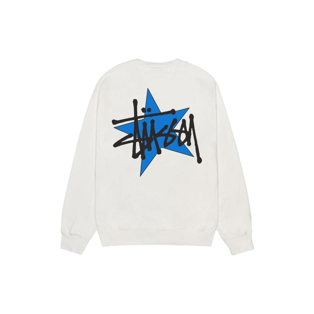 Stussy FW23 STAR CREW PIGMENT DYED Logo