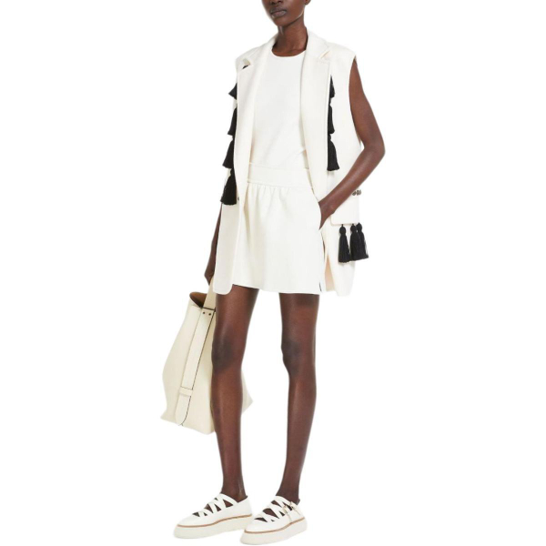 MaxMara Alfeo Halter Neck Top In Vanisé Wool