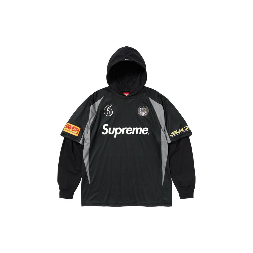 Supreme FW23 WEEK1 HOODED SOCCER JERSEY Logo 6