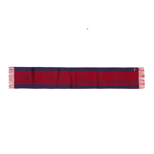 Supreme FW18 Logo Repeat Scarf Navy