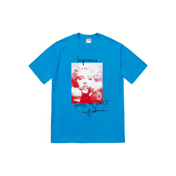Supreme FW18 Madonna Tee Bright Blue T