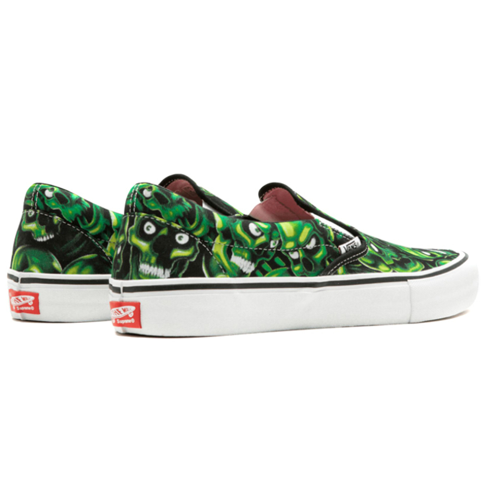 Supreme x Vans slip-on Skull Pile (Green)