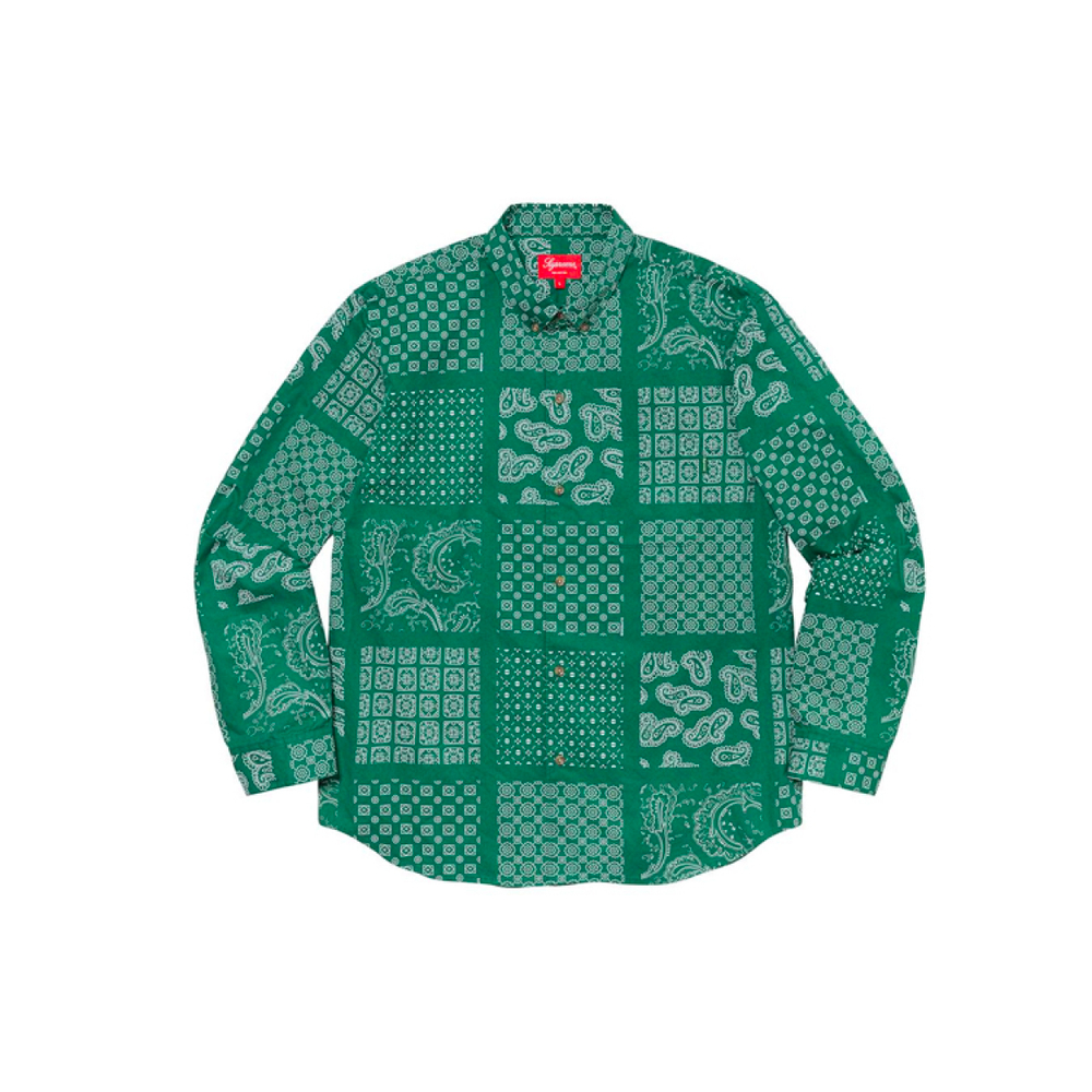 Supreme SS20 Week 13 Paisley Grid Shirt