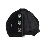 Supreme SS21 Week7 Clayton Patterson Skulls Embroidered Velvet MA-1