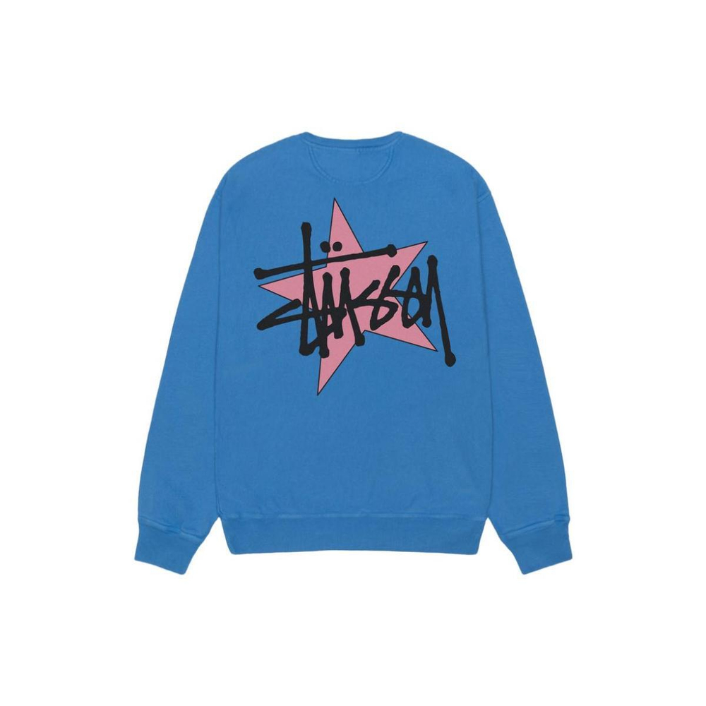 Stussy FW23 STAR CREW PIGMENT DYED Logo