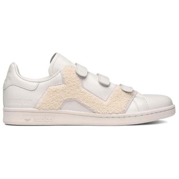 Adidas originals STAN SMITH Raf Simons Comfort Badge Cream White