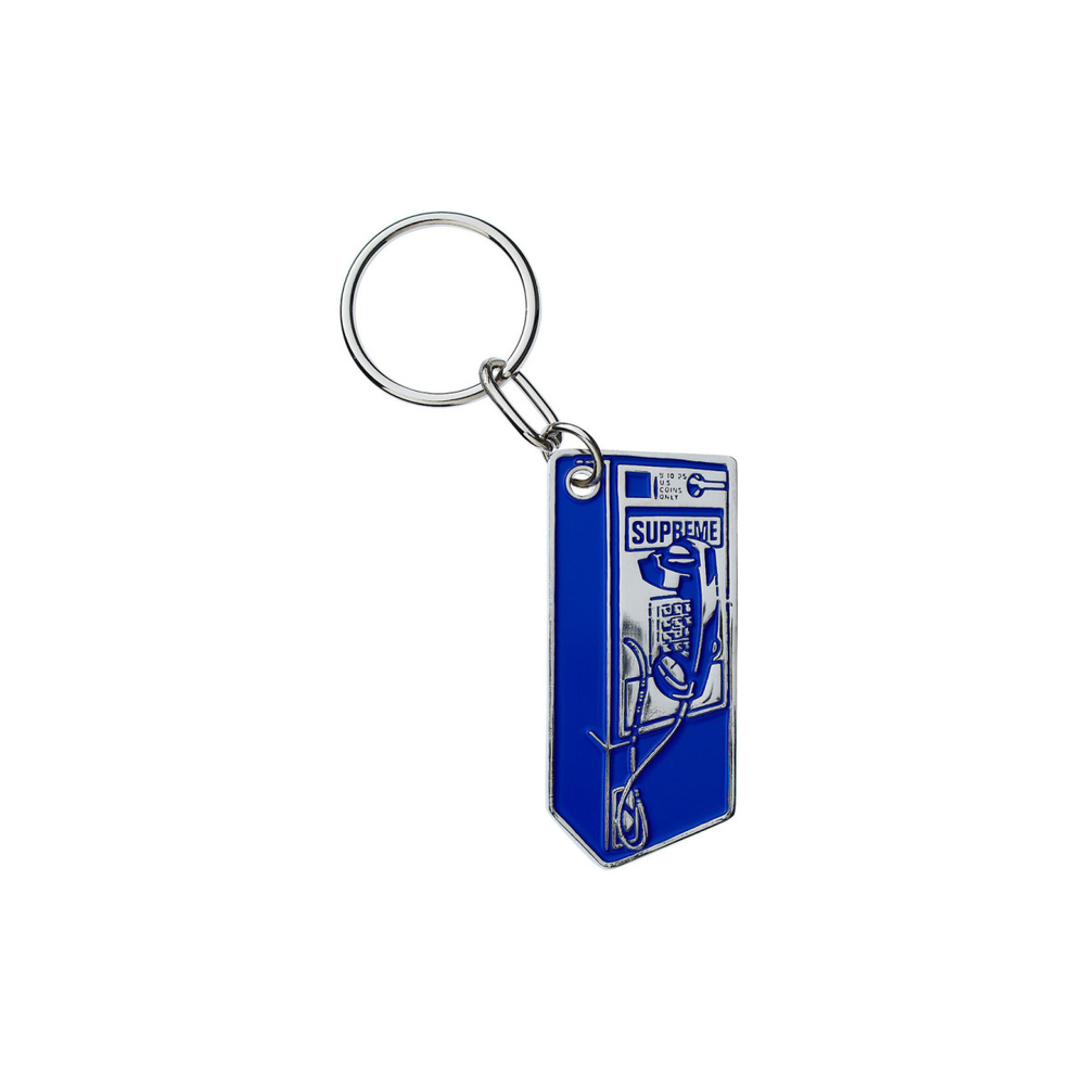 Supreme FW18 Payphone Keychain Blue