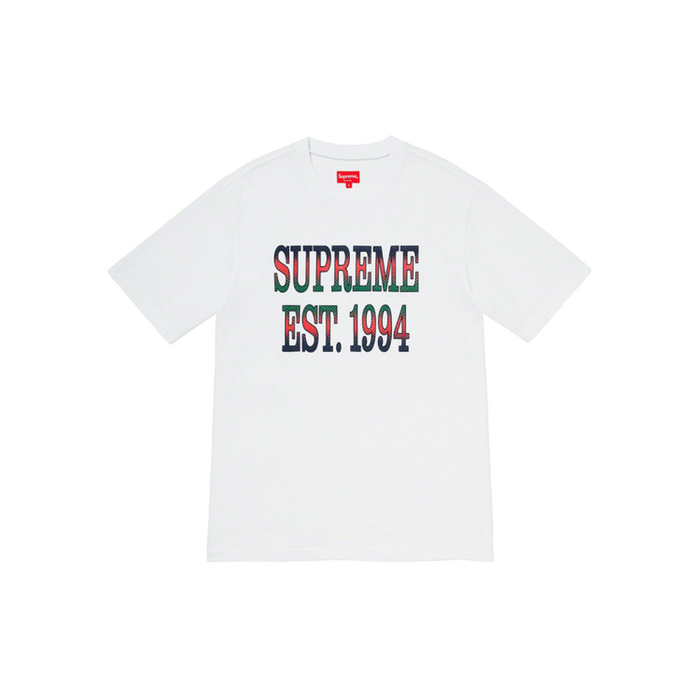 Supreme SS20 Week 7 Cotton Mesh Gradient Logo S/S Top Logo T
