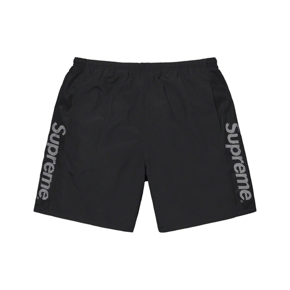 Supreme Week 18 Mesh Panel Water Short Logo