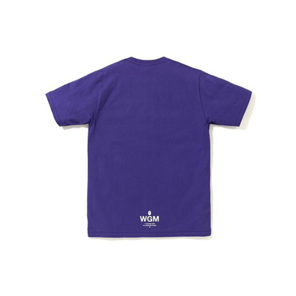A BATHING APE Bape avy Metal Tee purple T