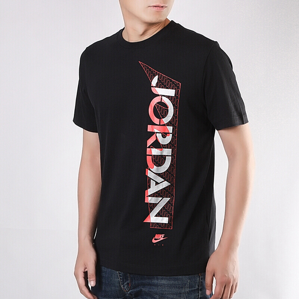 Jordan Brand Ss Tee Black Logo T