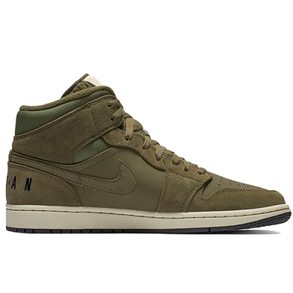 Jordan Air Jordan 1 Mid "Olive Canvas" 2018