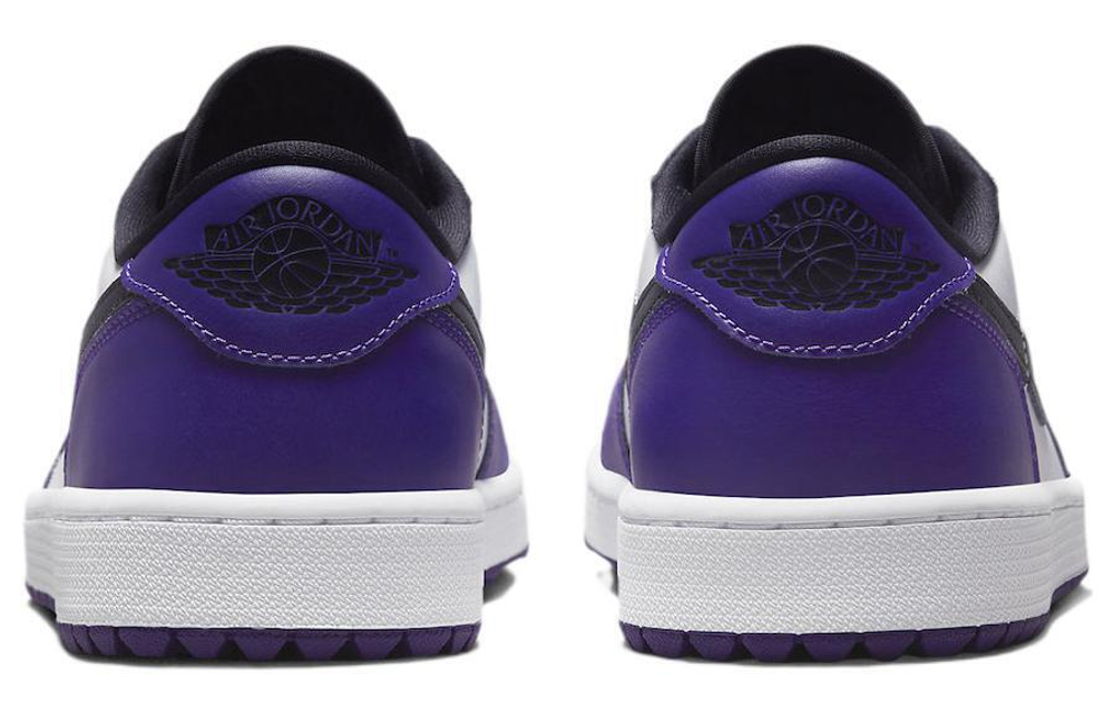 Jordan Air Jordan 1 Low Golf "Court Purple" Shock Absorption Anti-slip Wear Low Help Retro Basketball Shoes Purple White