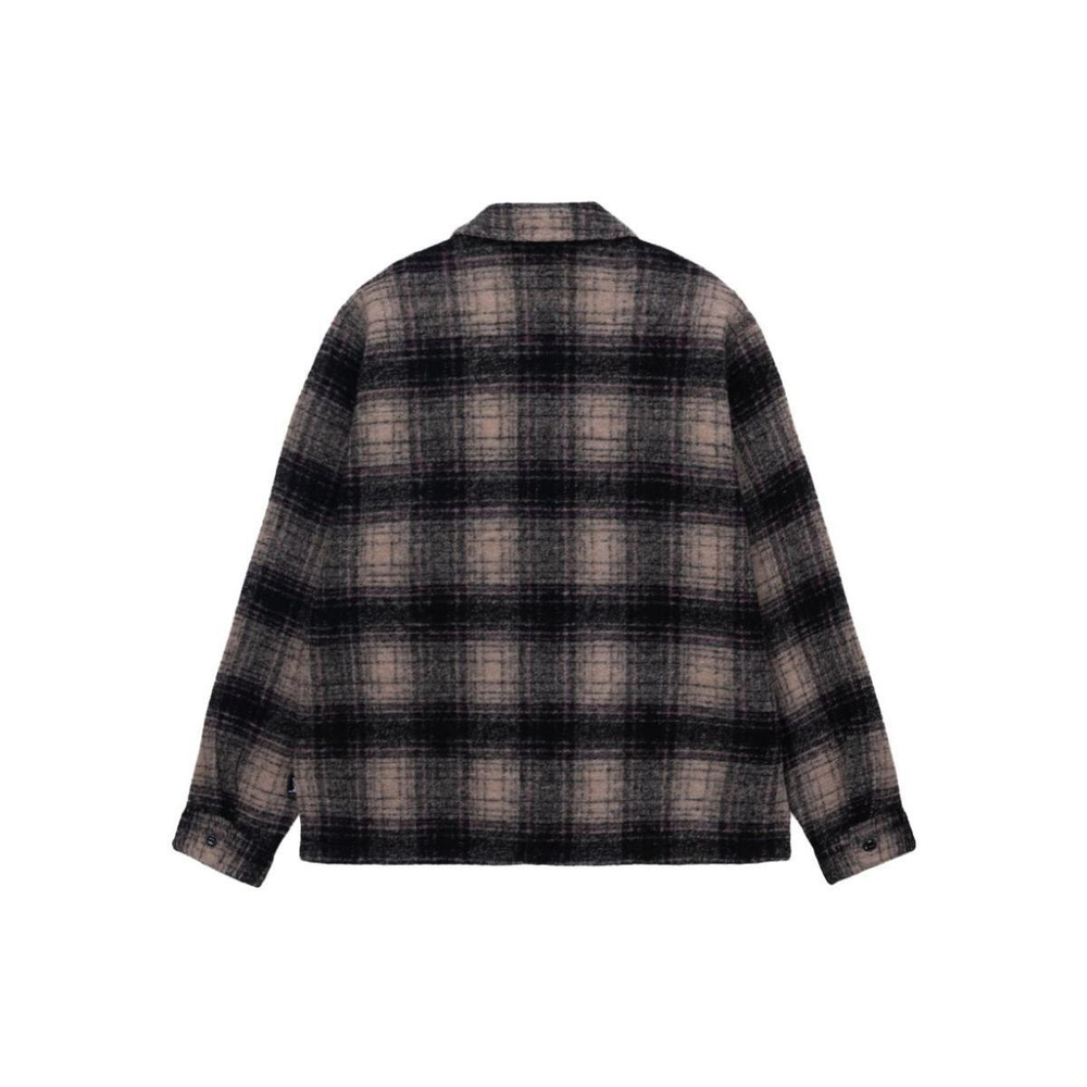 Stussy FW23 WOOL PLAID ZIP SHIRT