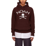 NOAH Nyc Jolly Roger Hoodie Burgundy Heather
