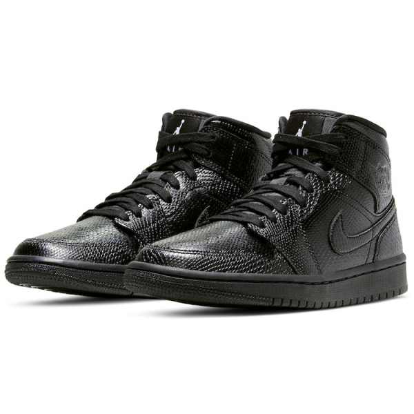 Jordan Air Jordan 1 Mid "Black Snakeskin"