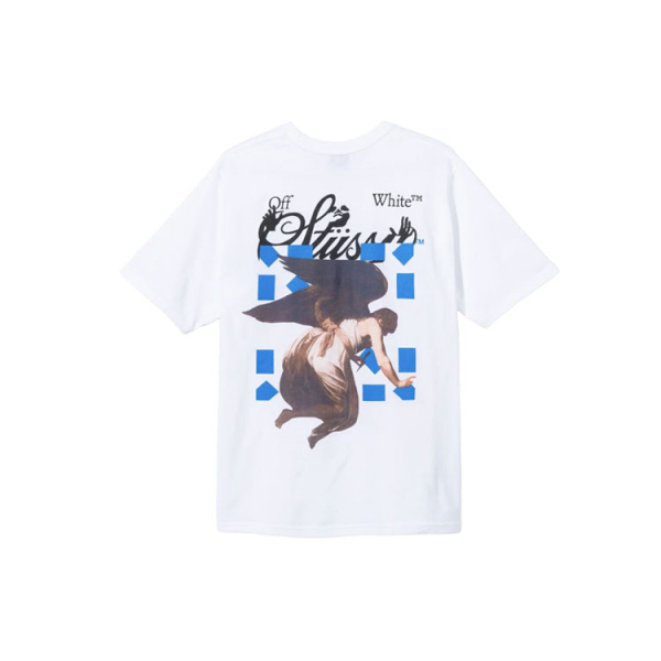 Stussy x OFF-WHITE Virgil Abloh World Tour Logo T