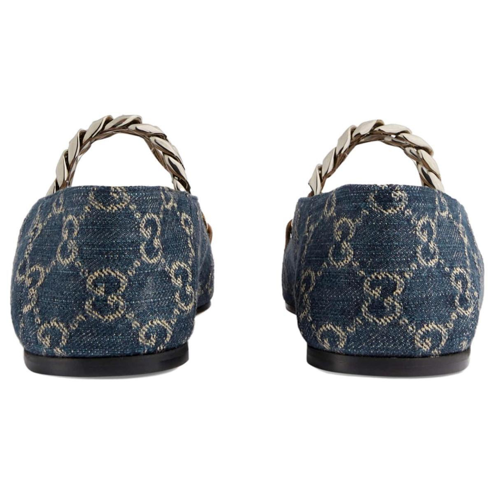 GUCCI Ballet Flat With Horsebit GG