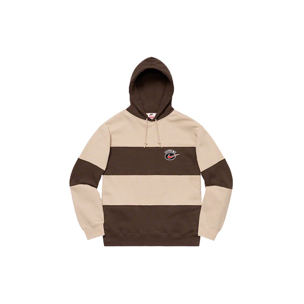 Supreme SS19 x Nike Stripe Hooded Sweatshirt
